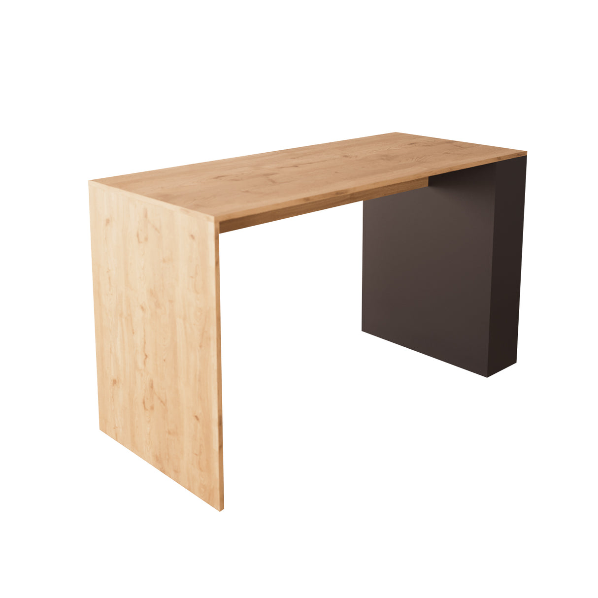 Bimossa L48 Edgar Bar Table with Storage 160cm, Modern Kitchen Bar Table & Island with Cabinet, Wooden Breakfast Bar Dining Table for Kitchen, Home Bar Table & Height Table