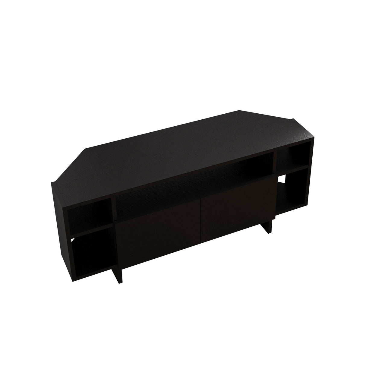 Bimossa B16 Era Corner TV Unit with Storage for up to 50 Inch TV - Modern TV Stand Cabinet with 5 Shelves, Space Saving Corner Media Console for Living Room Entertainment Centre, 6 Colour Options