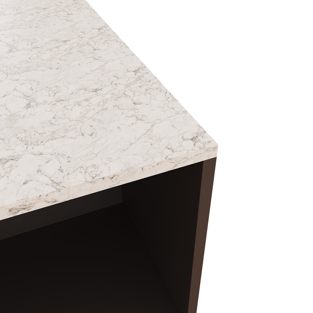 Bimossa L40 Monet Kitchen Island with Storage 127 cm - Island Table with Worktop, Wine Rack, Open Shelves & Cabinet, Modern Kitchen Prep Table/Breakfast Bar Island for Kitchen & Dining