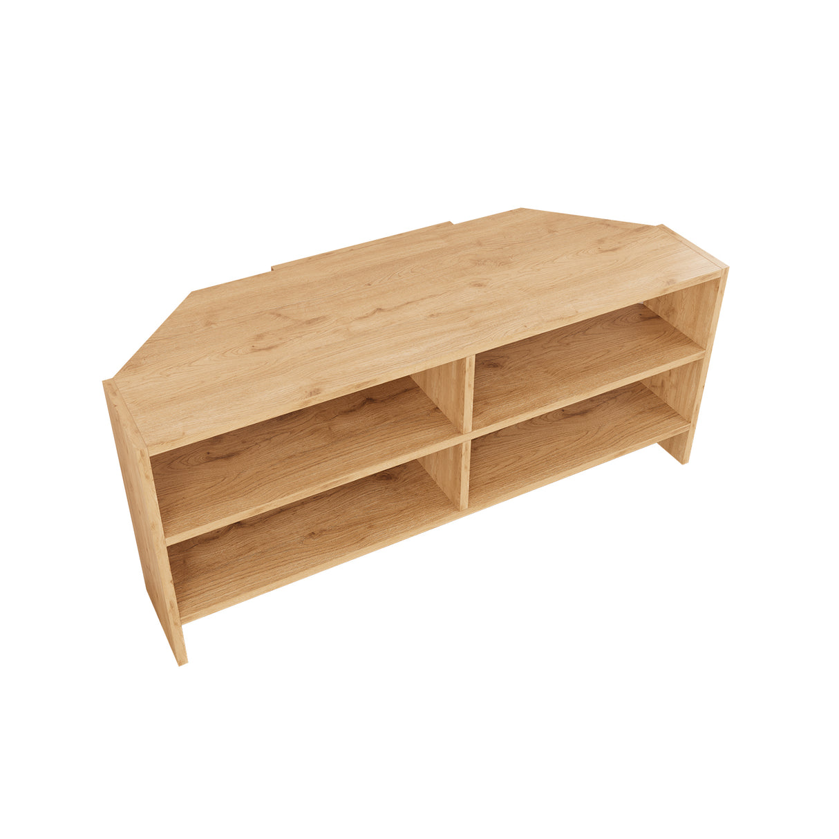 Bimossa B14 Roy Corner TV Unit for 43–48 Inch TVs, Modern Corner TV Stand Cabinet with Storage Shelves, Space Saving Media Console for Living Room, Compact Television Stand with 6 Colour Options