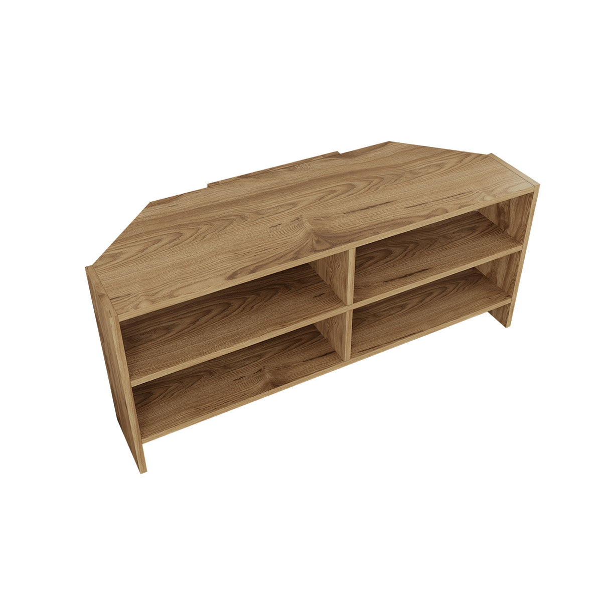Bimossa B14 Roy Corner TV Unit for 43–48 Inch TVs, Modern Corner TV Stand Cabinet with Storage Shelves, Space Saving Media Console for Living Room, Compact Television Stand with 6 Colour Options