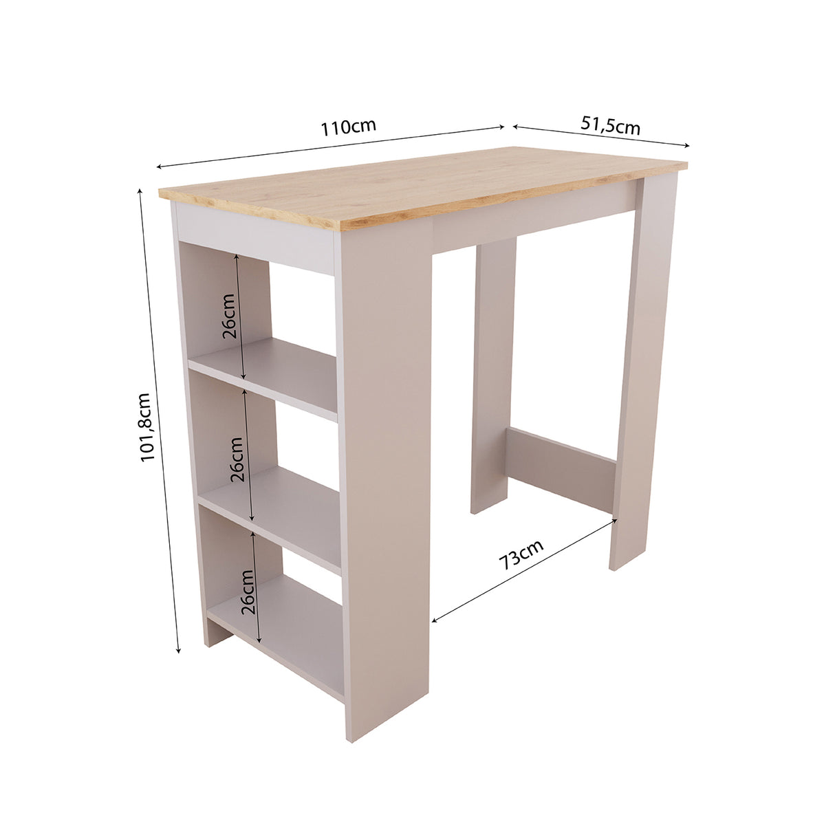 Bimossa L11 Serina Bar Table