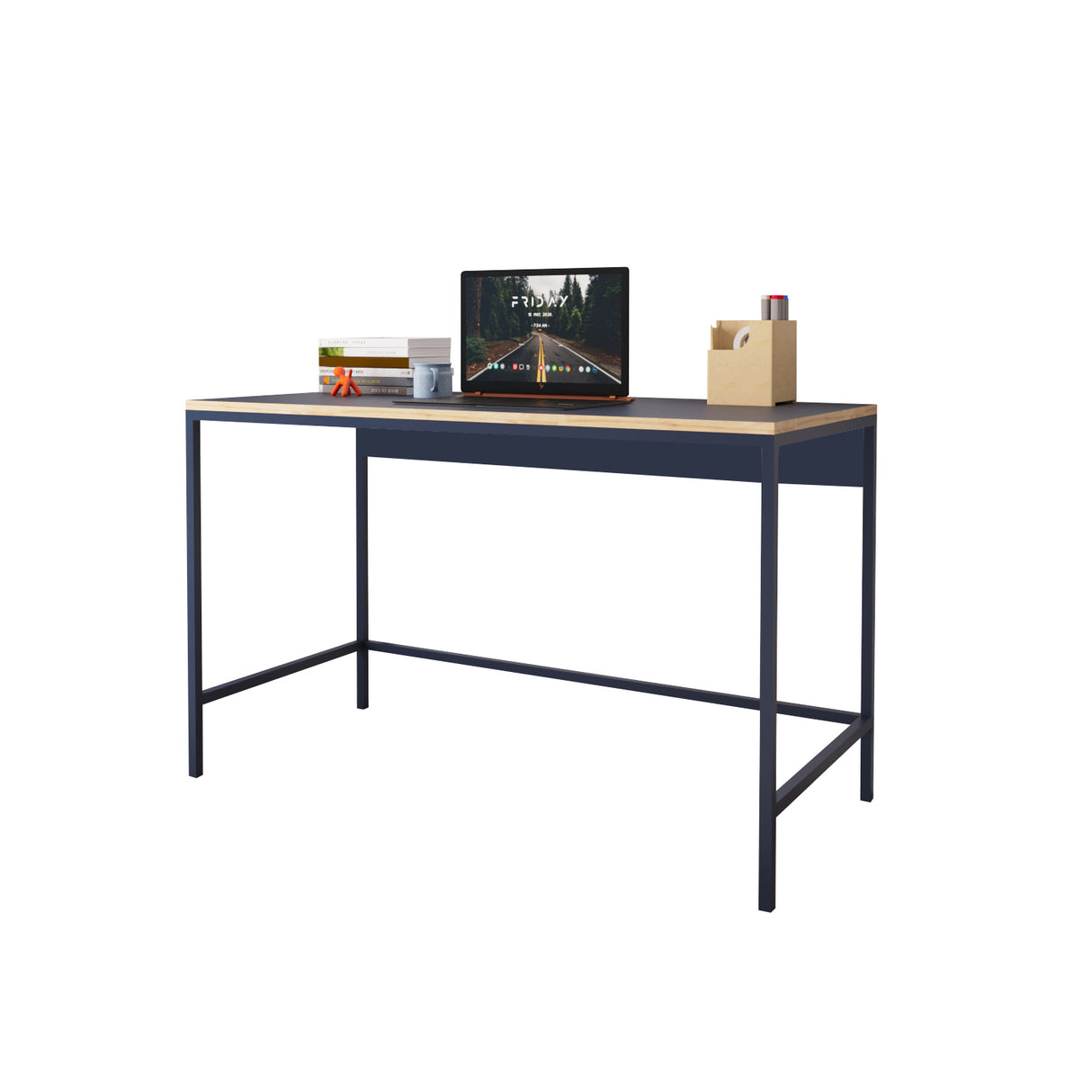 Bimossa S75 Viya Desk Blue - Light Grey - Black - Cinnamon