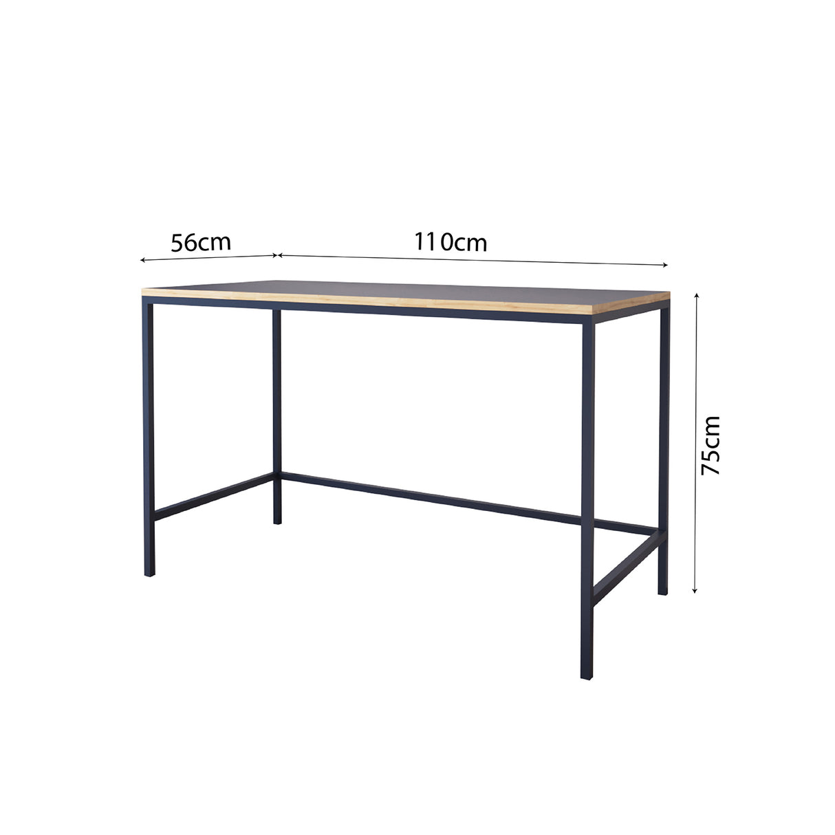 Bimossa S75 Viya Desk Blue - Light Grey - Black - Cinnamon