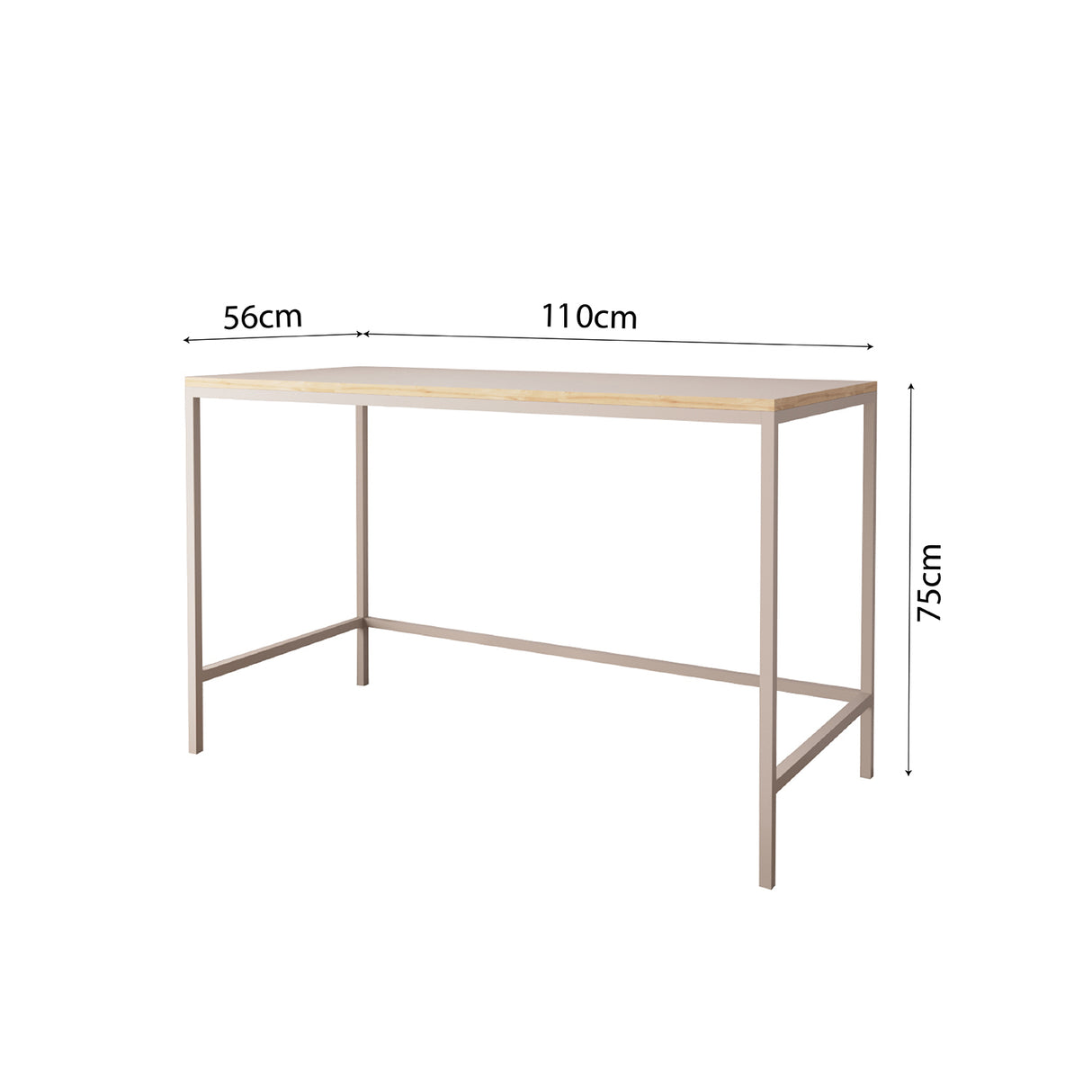 Bimossa S75 Viya Desk Blue - Light Grey - Black - Cinnamon