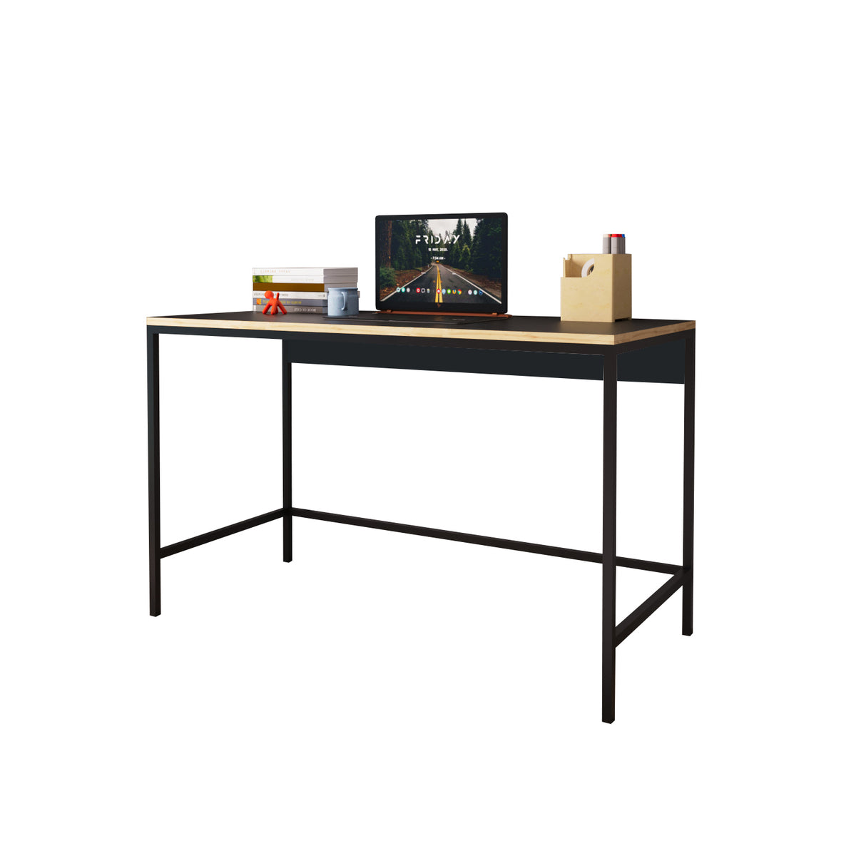 Bimossa S75 Viya Desk Blue - Light Grey - Black - Cinnamon