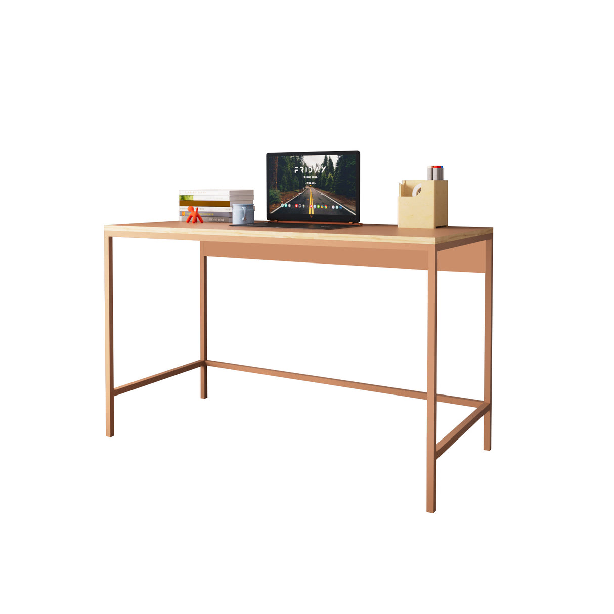 Bimossa S75 Viya Desk Blue - Light Grey - Black - Cinnamon