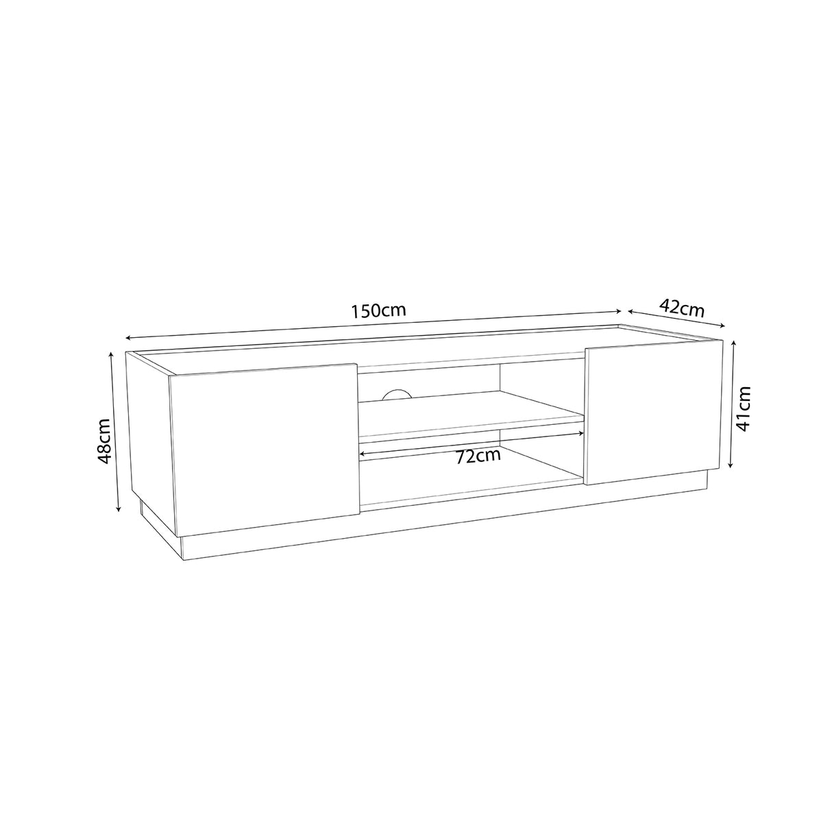 Bimossa C1920 Etna Tv Stand