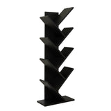 Bimossa W40 Hitit Tree Bookcase 128.5 cm - Modern Wooden Bookshelf/Tall Freestanding Book Shelf with Multi-Compartment Storage, Decorative Tree Bookshelf for Living Room, Office or Bedroom