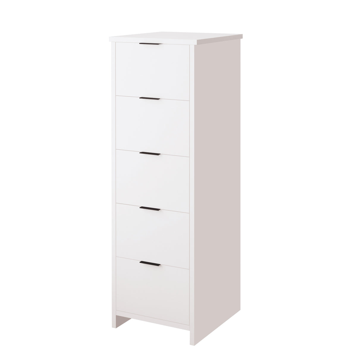 Bimossa N10 Laura Tall Hallway Cabinet with 5 Drawers - Wooden Hallway Storage Cabinet/Entryway Storage Unit, Slim Freestanding Storage Cabinet, Living Room or Bedroom