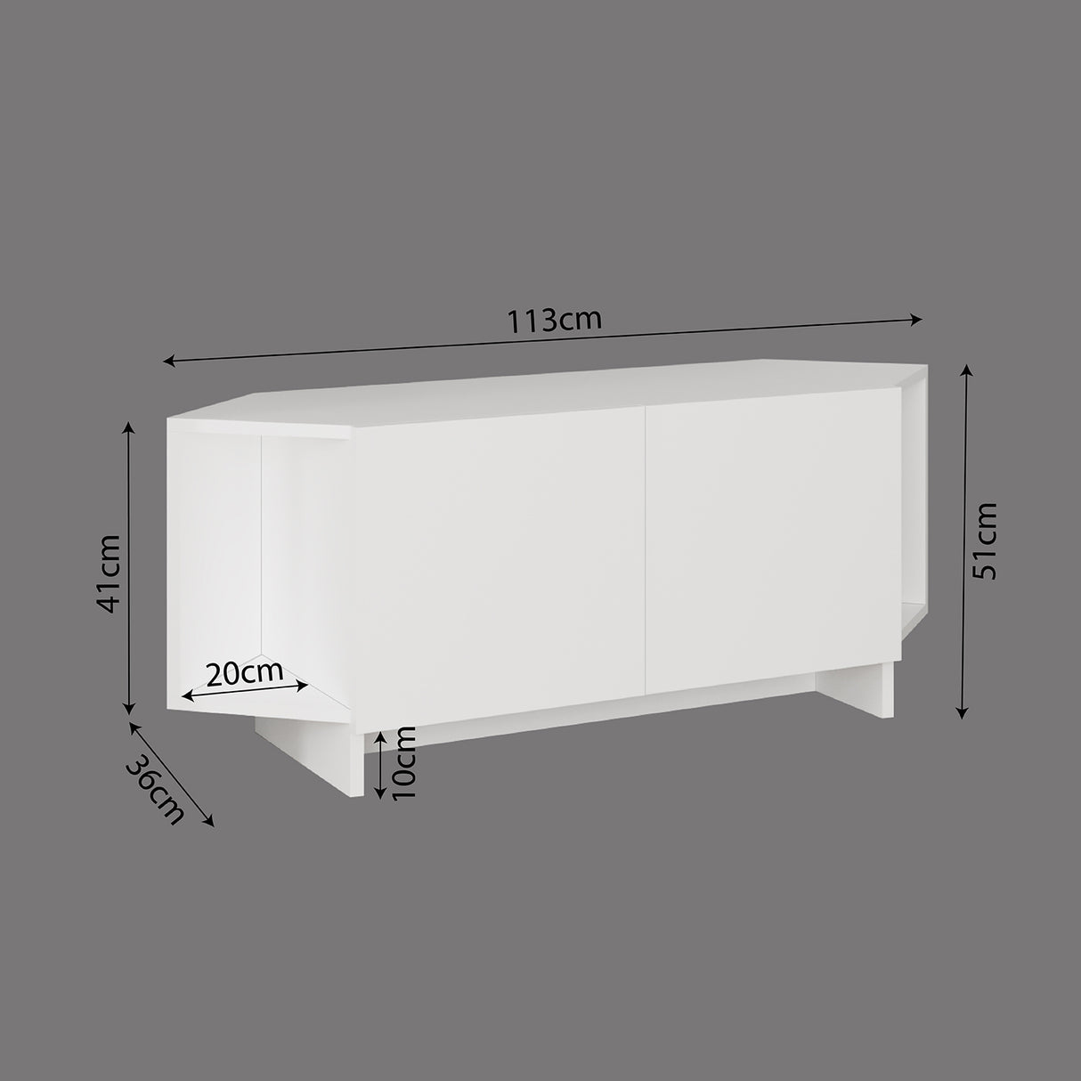 Bimossa B15 Ola Corner Tv Stand