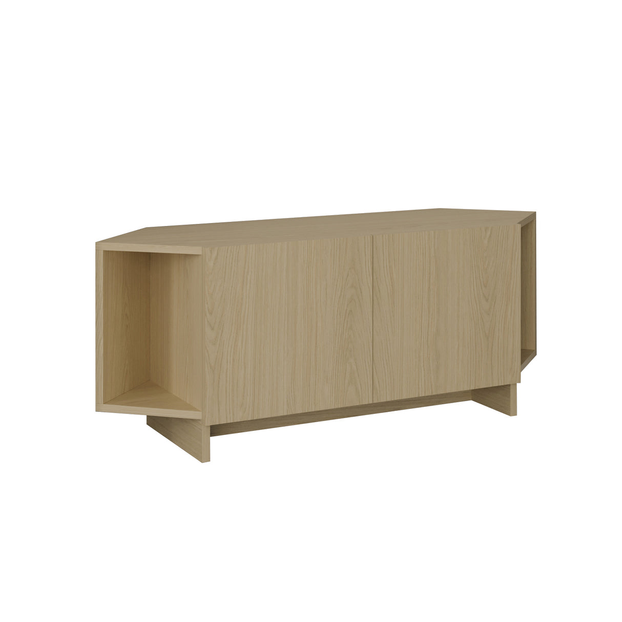 Bimossa B15 Ola Corner TV Unit for TVs up to 50 Inch, TV Stand with Storage Cabinet & Shelves, Space Saving Media Console for Living Room, Modern Corner Television Unit, 6 Colour Options
