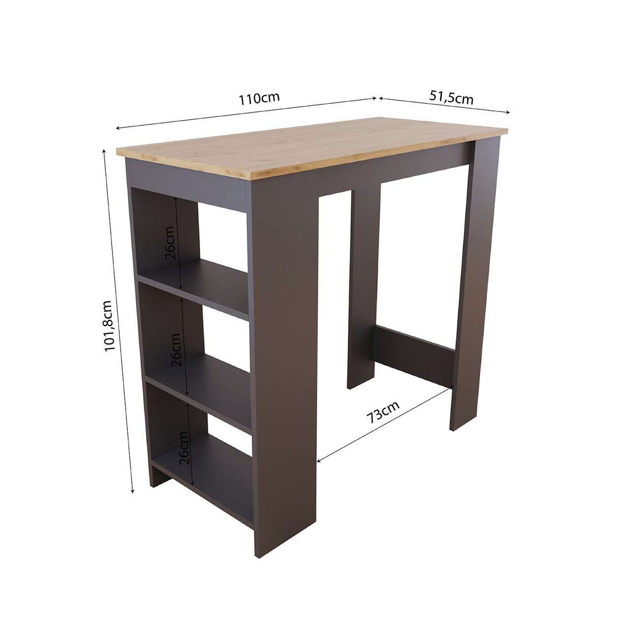 Bimossa L11 Serina Bar Table