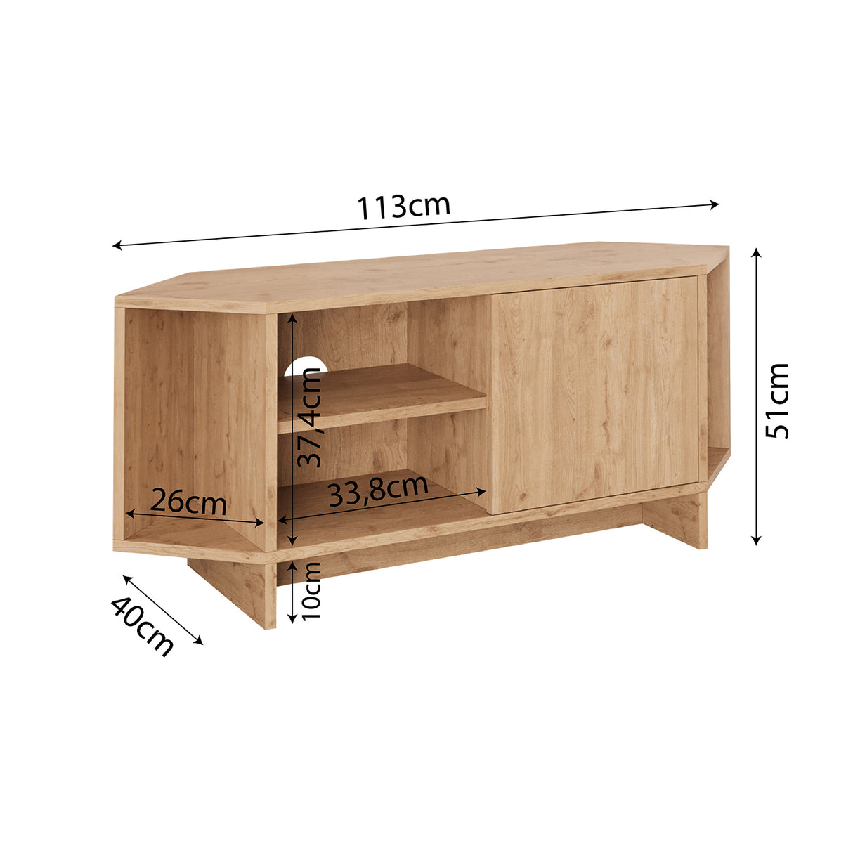 Bimossa B13 Teo Corner Tv Stand